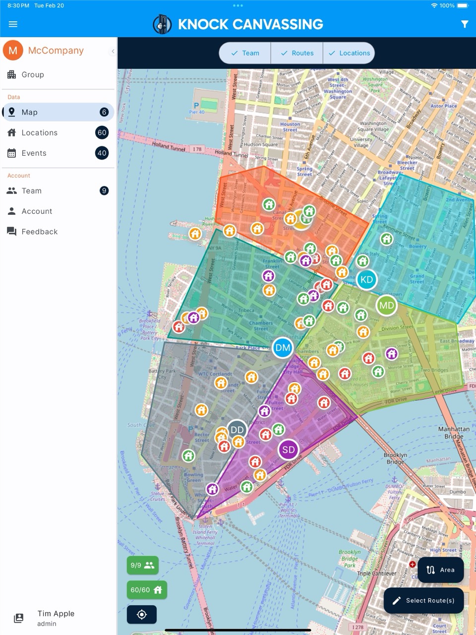 Map View Screenshot
